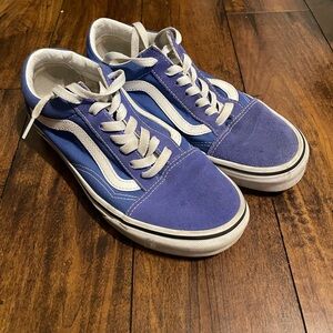 Blue vans shoes